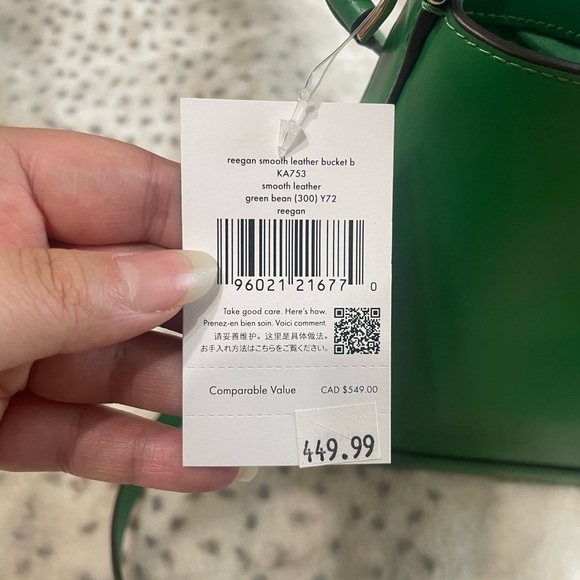 Kate Spade Green Leather Bucket Bag - Picture 6 of 8